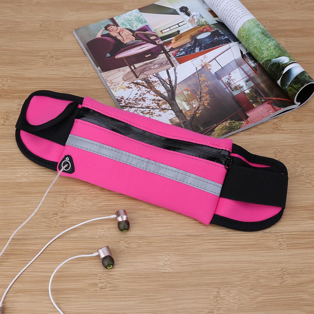 5.5 tommer udendørs løbende taske vandtæt mobiltelefon holder jogging bælte mave taske gym fitness taske dame sport tilbehør