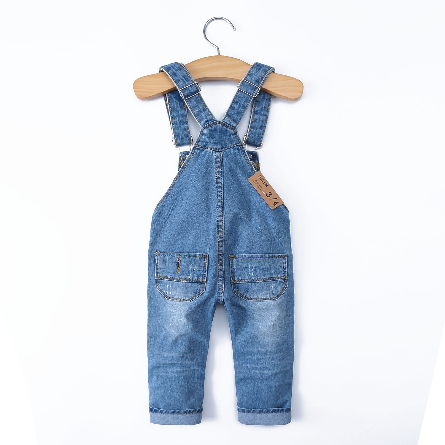 0-8T Voorjaar Kids Overalls Slanke Broek Jongens Meisjes Jarretel Bib Denim Broek Kids Jeans Jumpsuit Kleding Kinderen kleding