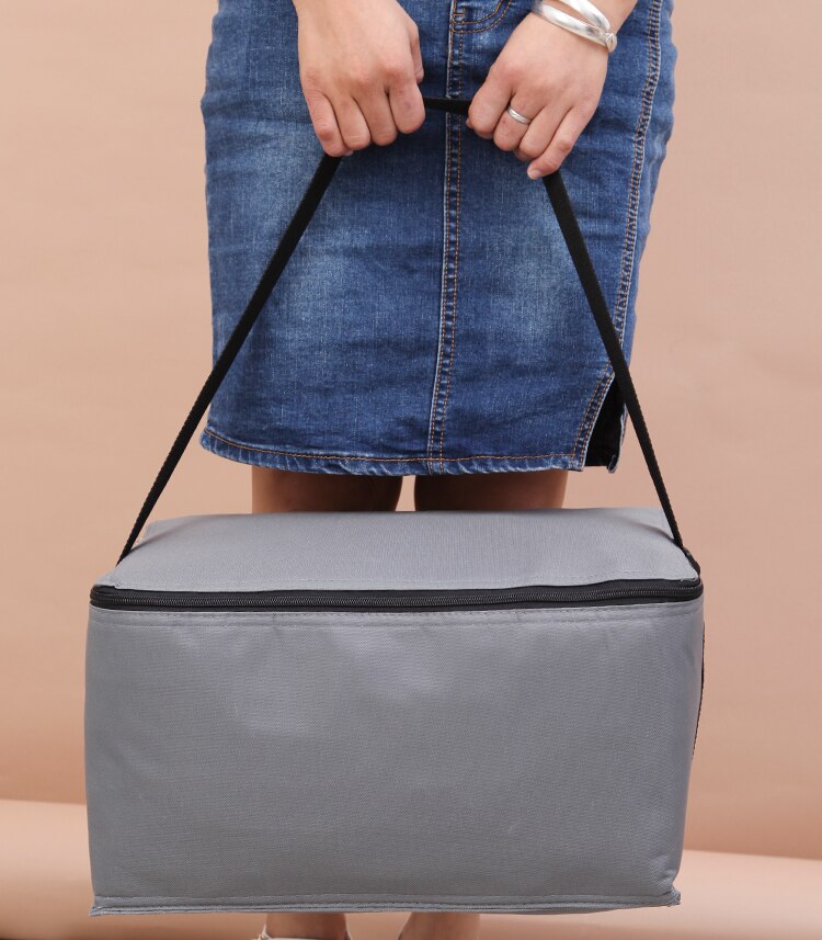 19L extra large heat preservation bag 800D Oxford cloth ice bag fresh food refrigerated bag on-board picnic bag takeout meal bag