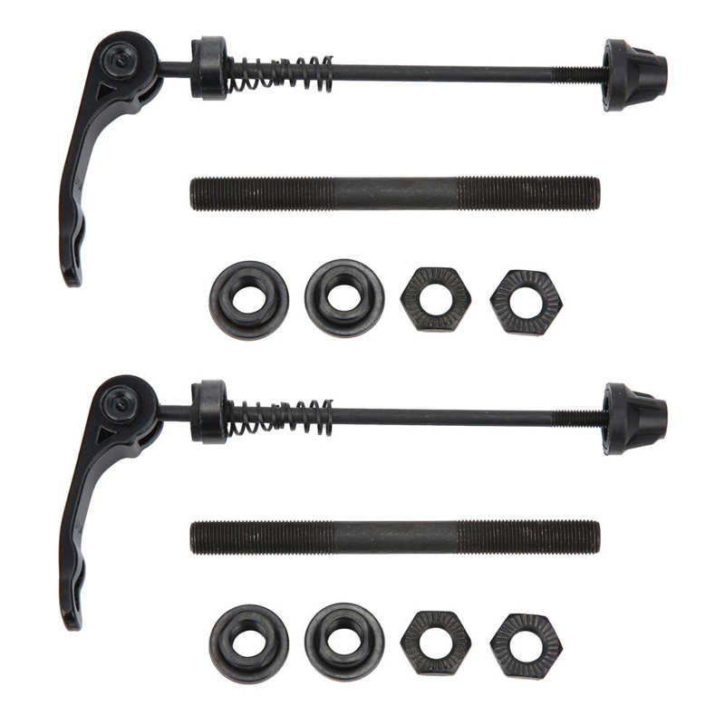 2 jeux de brochettes à dégagement rapide avant et arrière de vélo de montagne, axe avant et arrière, moyeu creux, accessoire de bicyclette: Front