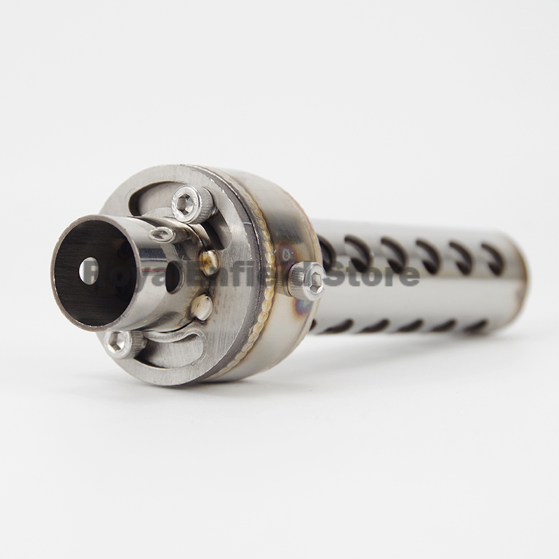 Silenciador Universal de 48MM para silenciador de escape de motocicleta, silenciador de enchufe ajustable con sonido de ruido DB Killer