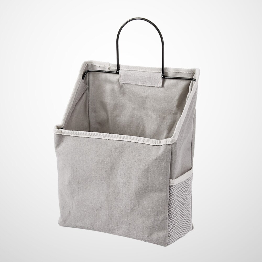 Przechowywanie drzwi duże wiszące torba z tkaniny praktyczne tkaniny magazyn worek robić przechowywania gospodarstwa domowego naścienna torba robić zawieszenia robić porządkowania (szary,