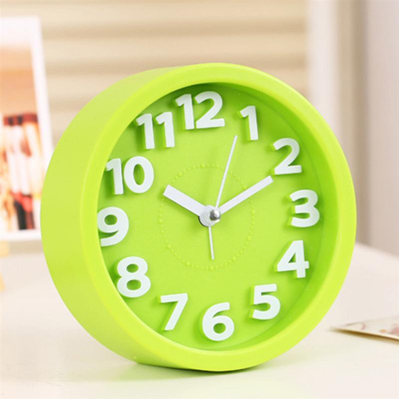 Desktop Clock Mini Bedside Clock Digital Clock Table Mute Clock Plastic Clock