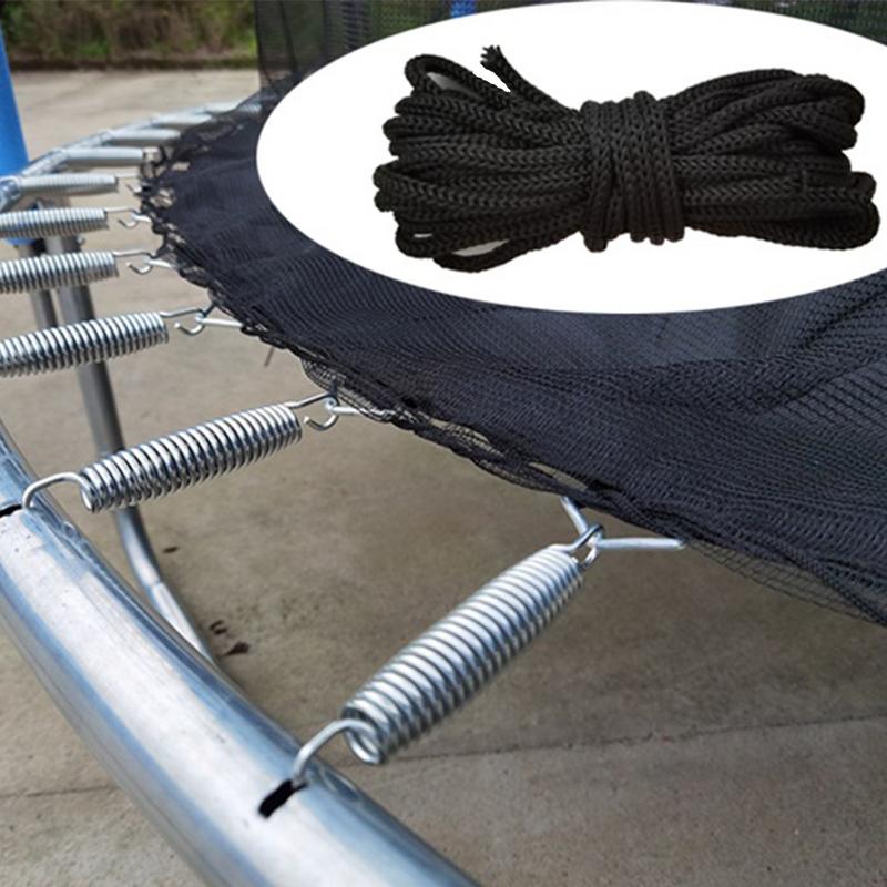 Trampoline Net Replacement Rope Long Safety Tie Down Rope 5mm/0.2 Inch Thick Braided Cord For Enclosure Nets 4 PCS Trampoline
