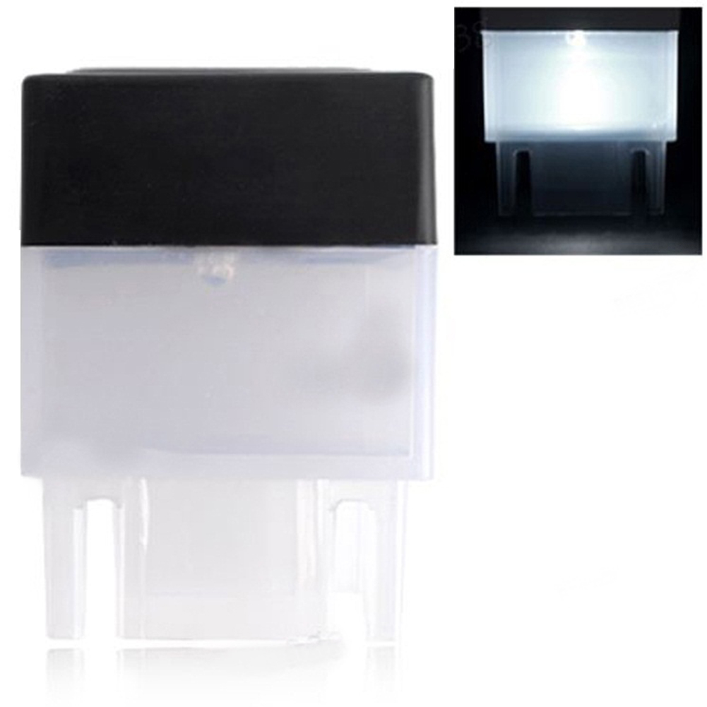 Solor firkantet hegn lys firkantet stolpe lys vandtæt landskabslampe til havehegn væg gårdhave sommerhus dekoration