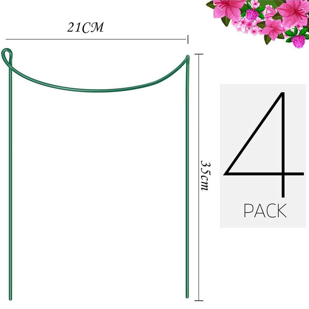6 Pack Plant Support Stakes Ring Cage Metal Garden... – Vicedeal