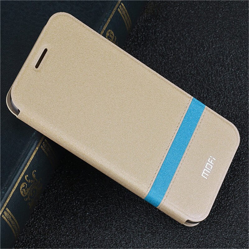 Case for Honor V20 Cover for Huawei Honor View 20 Flip Case MOFi Original Luxury TPU Housing PU Leather Book Shell Folio: Gold