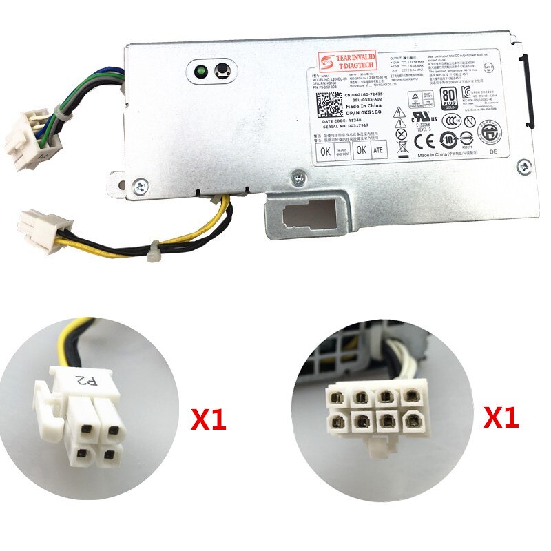 Fuente de alimentación de ordenador, L200EU-00 de 200W, 200W, USFF 780, 790, 990, 7010, 9010, PS-3201-9DB, 9020 W, servidor de escritorio, PSU