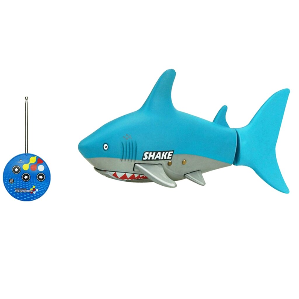 Mini Remote Control Shark Swim in Water Christmas for Boys & Girls (Blue)