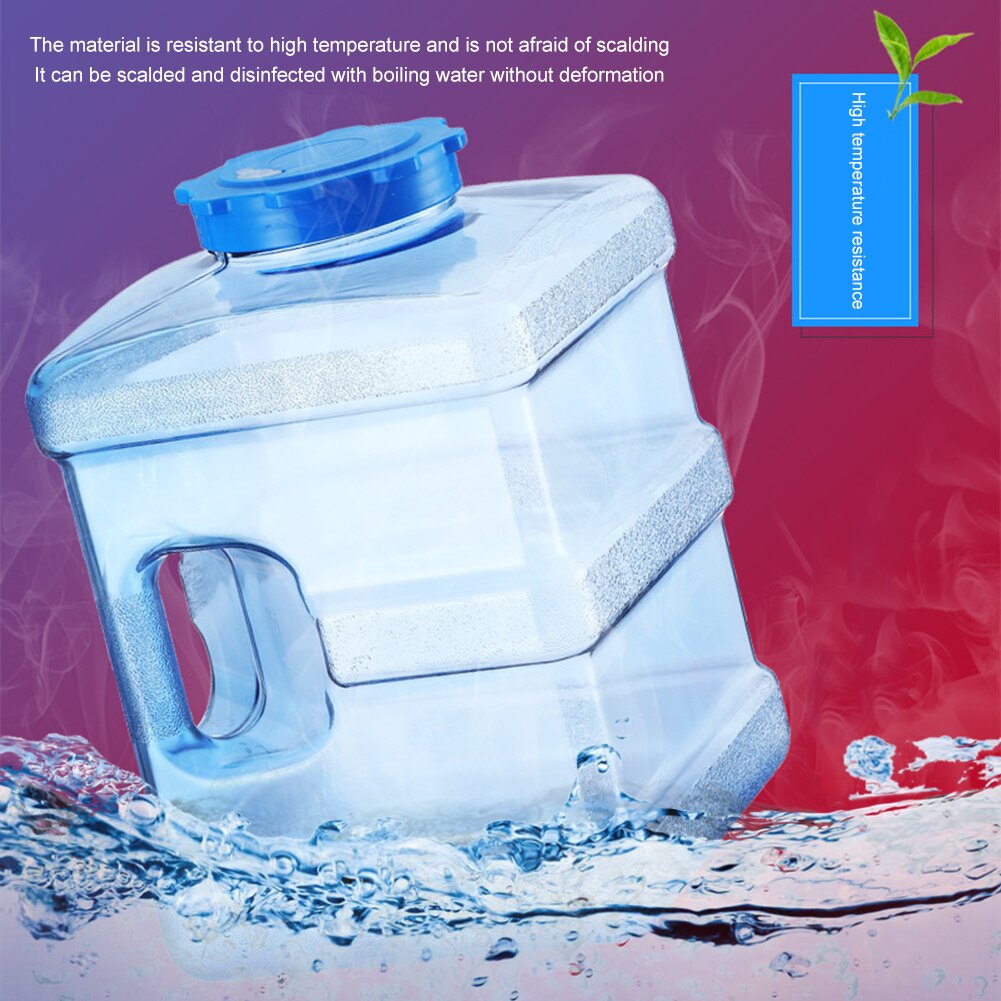 Eco-friendly Handheld PC Tea Bucket Drinking Bucket PC Water Tank with Faucet Food Grade Car Water Tank Container