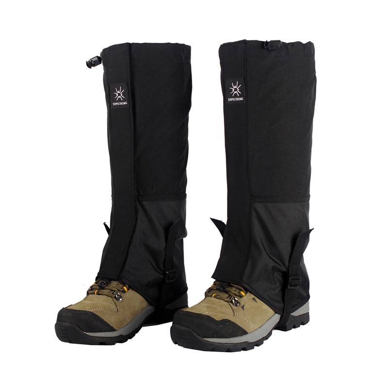 1 par de cubiertas impermeables para piernas, polaina para escalada, Camping, senderismo, botas de esquí, zapatos, polainas para nieve, protección de piernas para hombres y mujeres: Default Title