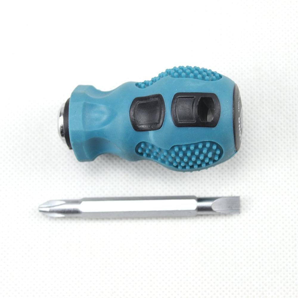 Dual Purpose Screwdriver Short Shank 2 Ways Screwdrivers Telescopic Adjustable Magnetic Precision Repairing Tool