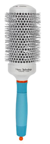 Keramisk ion salon bærbar hårbørste hårstyling hårbørste frisørkam rundt krøllet hår ruller værktøj 1 stk.: 53 blå