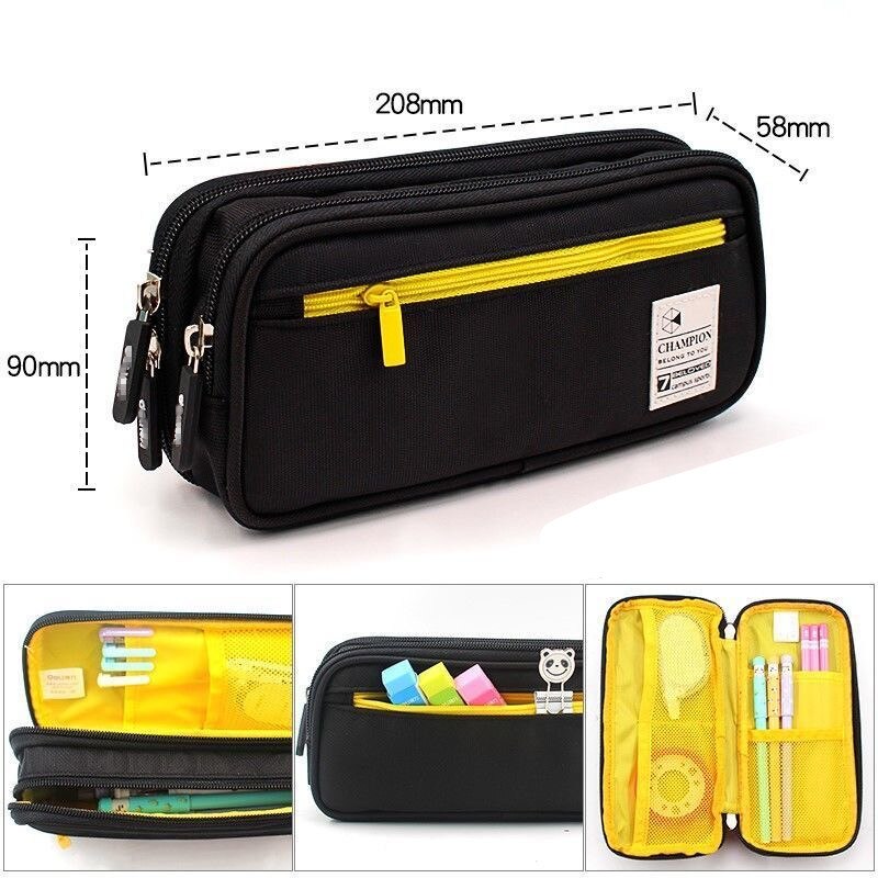 Pencil Case Stationery Cute Boys Girls Pencil Cases Storage Pen Bag Box Large Capacity Student School Office Supplies: A1