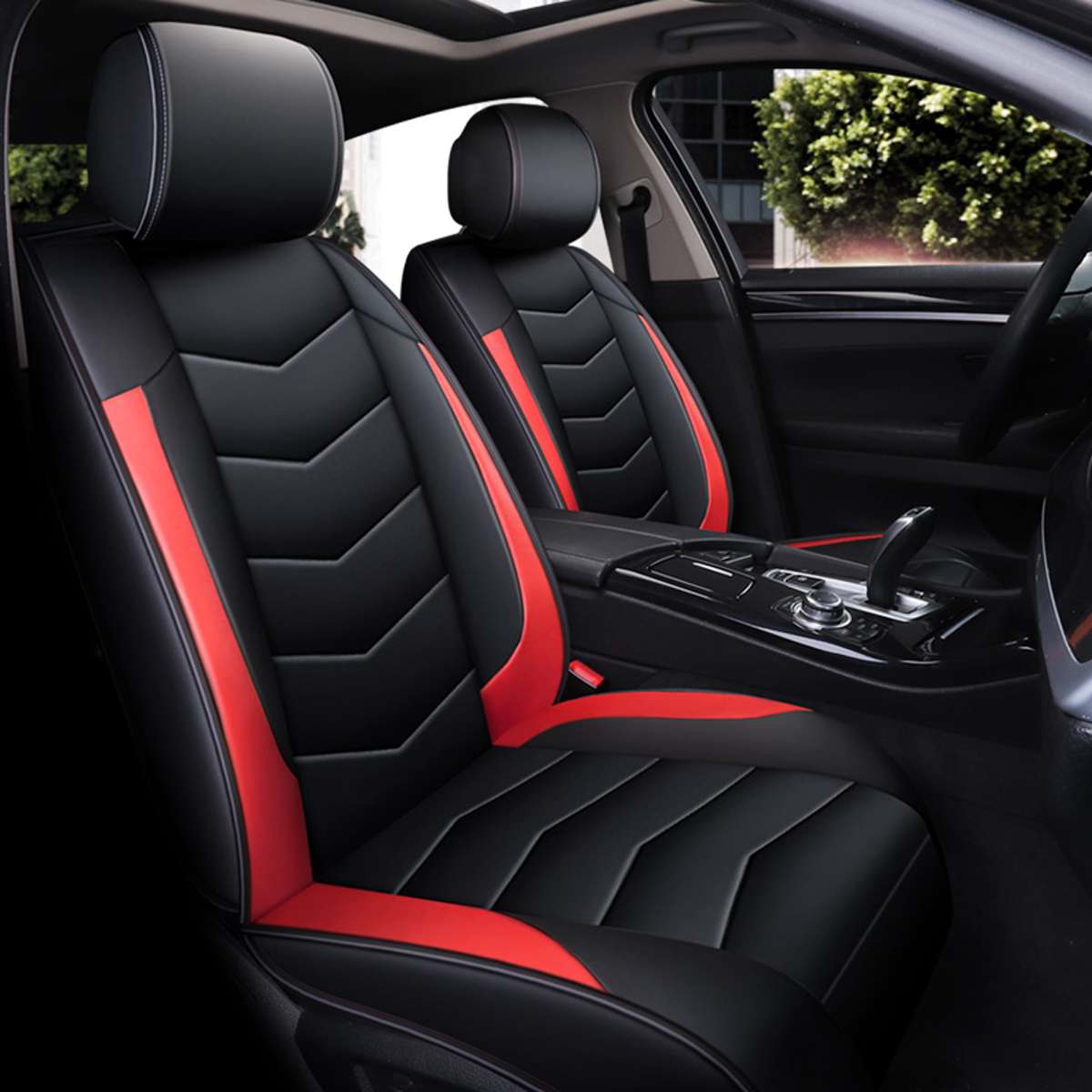 Funda Universal de asiento de cuero PU para BMW para Peugeot accesorios de coche protector de asiento delantero para asiento de vehículo