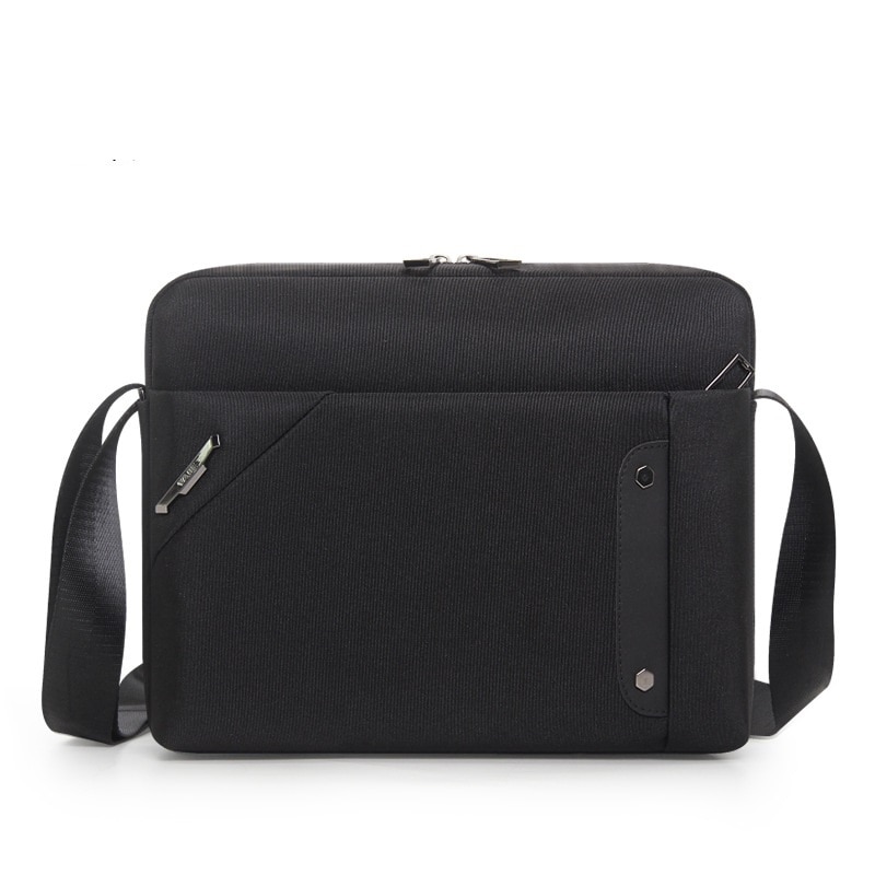 1835H nouvelle homme sac à bandoulière unique 11 pouces Oxford tissu IPAD loisirs Simple caissier hommes mallette: Black