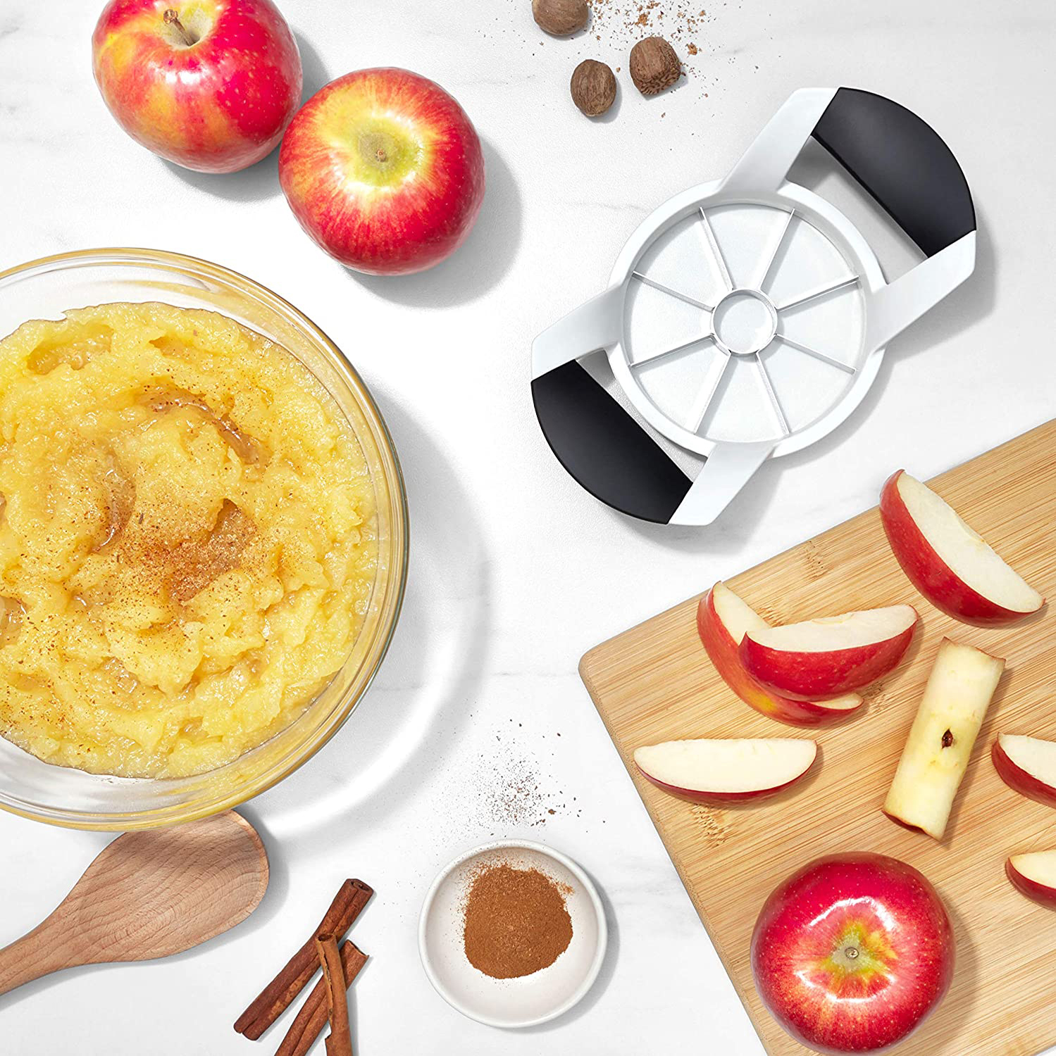 Cortador de 8 cuchillas para manzana, cortador de cuñas de acero inoxidable, cortador de fruta para manzana, Mango, tomates, corte de patatas
