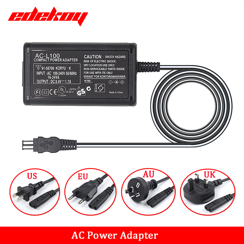 AC-L100C For Sony Camera AC-L10A L10B L15 Power Adapter NX100 AX2000 MC2500 HXR-NX3 CCD-TRV228 TRV615 PC104 MVC-FD200 HDR-FX7E