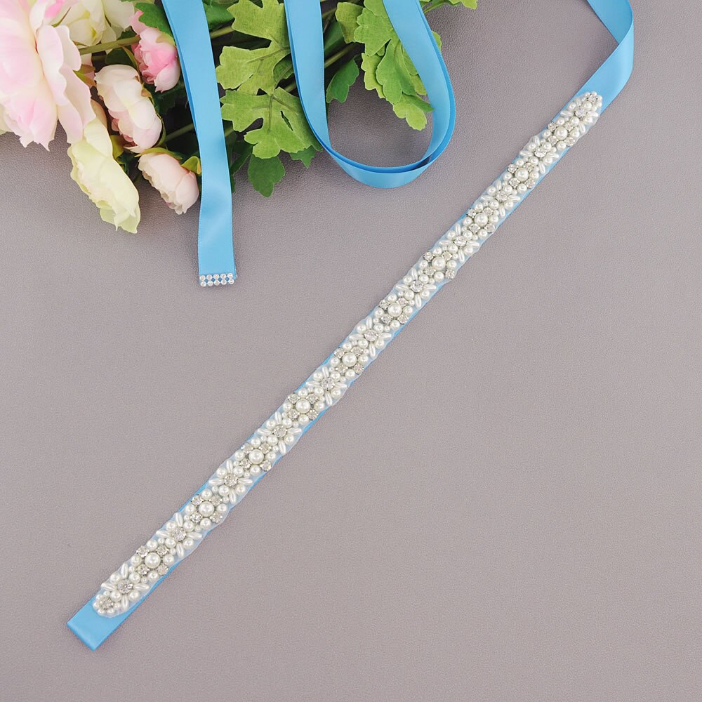 Silver strass brudben strumpeband bröllop strumpeband bälte brud lår ben strumpebandsring för kvinnor kvinnlig brud: Blå