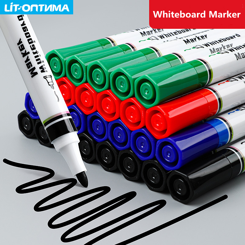 4 stks/set Uitwisbare Magnetische Whiteboard Marker Pen Schoolbord Marker Krijt Glas Keramiek Kantoor School Art Marker Briefpapier