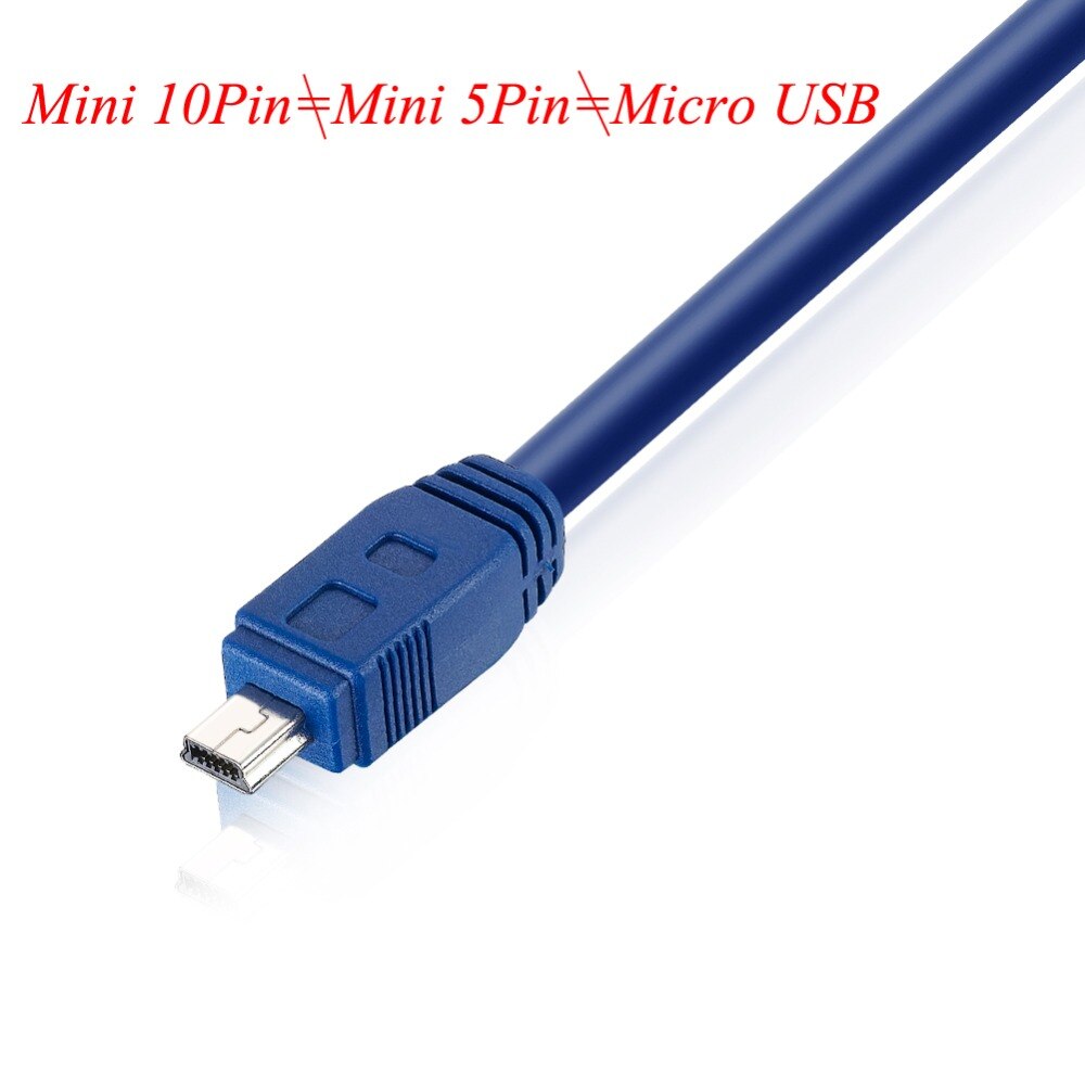 Bochara 1.5M USB 3.0 Type A Male to Mini 10 Pin Type B Male Data Cable Dual Shielding(Foil+Braided) Super Speed
