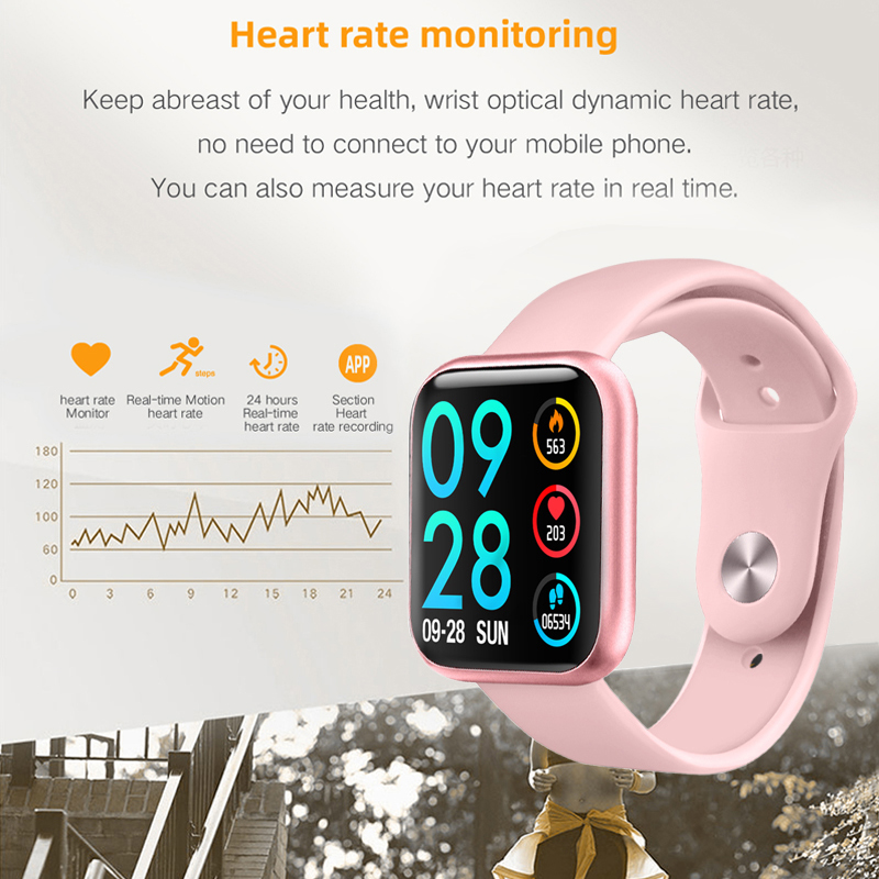 P80 hommes Smartwatch montre intelligente femmes IP68 étanche fréquence cardiaque pression artérielle pour IPhone Samsung Huawei