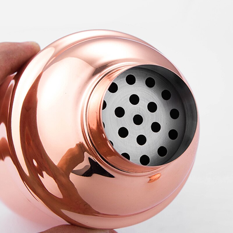 550ML/750ML Cocktail Shaker Mixer Stainless Steel Wine Boston Shaker Glass 400ml Bartender Drink Party Rose Gold Bar Tools