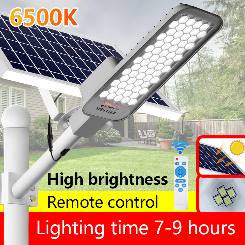 Straatlantaarn op zonne-energie Buiten Schemering tot zonsopgang Zonne-verlichting Buiten met en afstandsbediening Zonne-parkeerplaatsverlichting voor binnenplaats