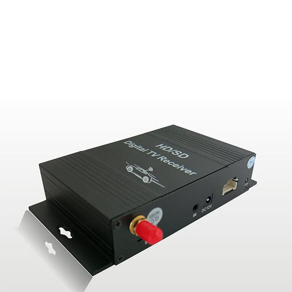 Digitale tv-ontvanger auto mobiele monitor isdb-t tuner 4 video-uitgangen één seg antenne terrestrische zuid-amerikaanse fta televisie