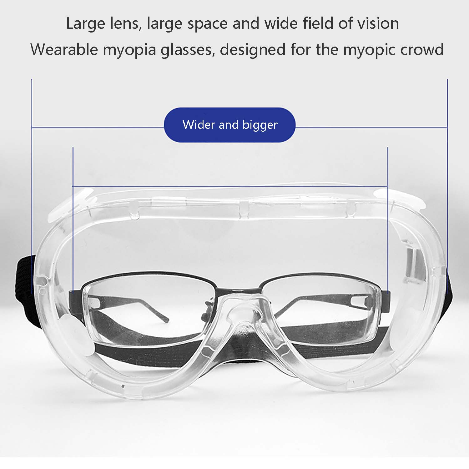 Transparent Safety Goggles Anti-Splash Impact-Resistant Work Safety Protective Glasses For Carpenter Rider Eye Protector