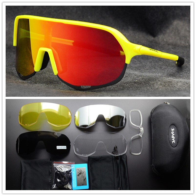 Fietsen Bril Gepolariseerde TR90 5 Lens Outdoor Sport Bril Mtb Racefiets Bril Fietsen Eyewear UV400 Fietsen Zonnebril: KEST-08