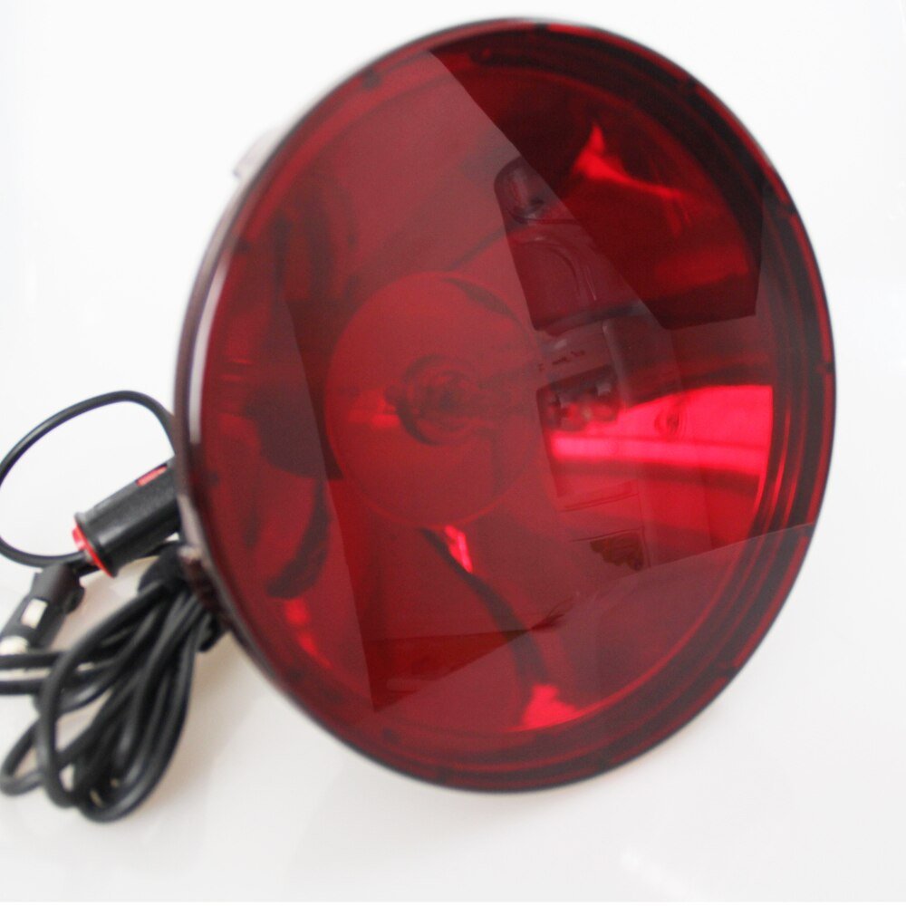 2 farver tilgængelig 240mm rød / gennemsigtig linse filterlinsedæksel passer til lysstyrke 240mm lys skjulte halogen håndholdt spotlight