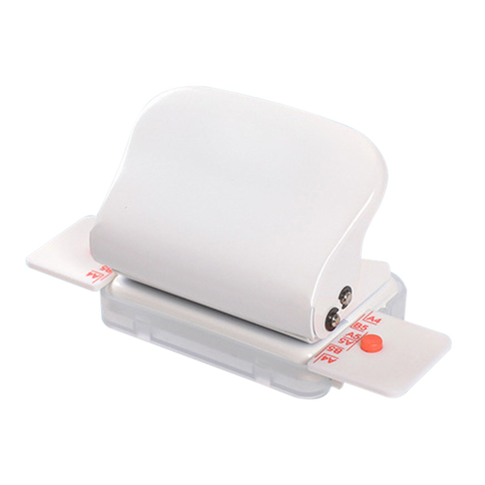 Paper Puncher Metal Notebook School 5 Sheet Capacity 6 Hole DIY Handheld For A4 A5 B5 Portable Home Office Planner Scrapbook: White