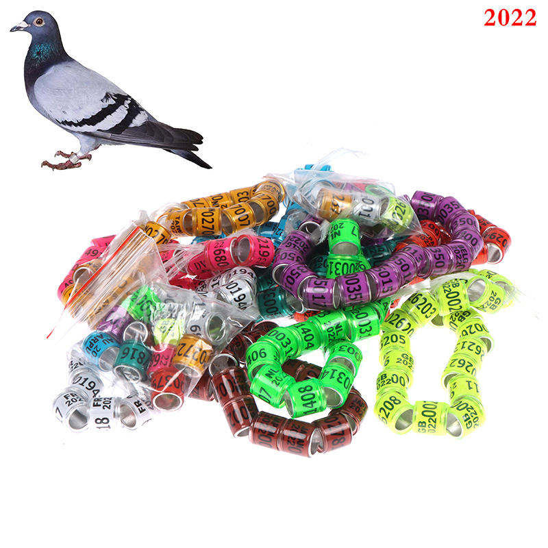 20 Stuks 2022 Multicolor Duif Voetring Foriegn Oorbellen Duurzaam Vogel Ring Levert