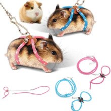 Hamster Harnais corde animal Hamster harnais belle réglable animal Rat souris Hamster harnais cord