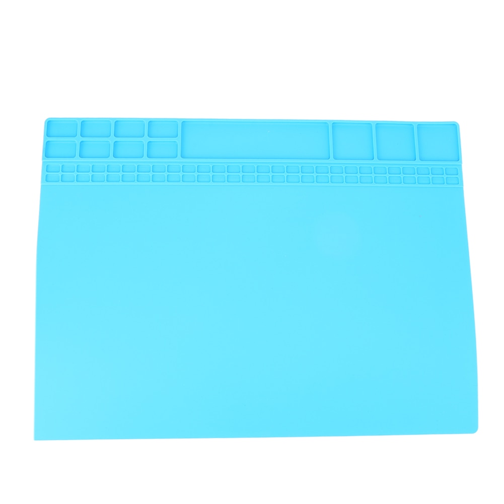 1pc Heat Insulation Silicone Soldering Station Pad Desk Soldering Mat For Welding Station Repair Maintenance Platform 405X305 mm