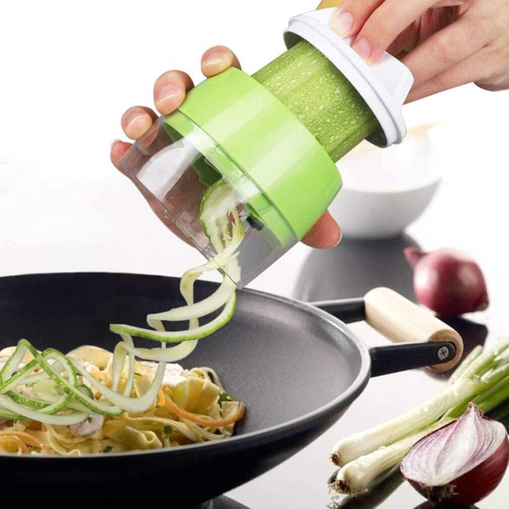 Hand-held Vegetable Spiral Cutter Rotary Cutter Cucumber Peeling Shredder Multi-function Grater Veggie Chopper Kitchen Tool