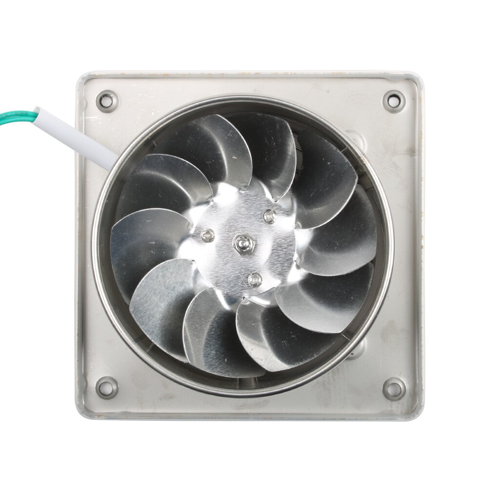6 Inch 45w 220v Stainless Steel Exhaust Fan Toilet Kitchen Bathroom Hanging Wall Window Duct Fan Air Ventilator Extractor Blower