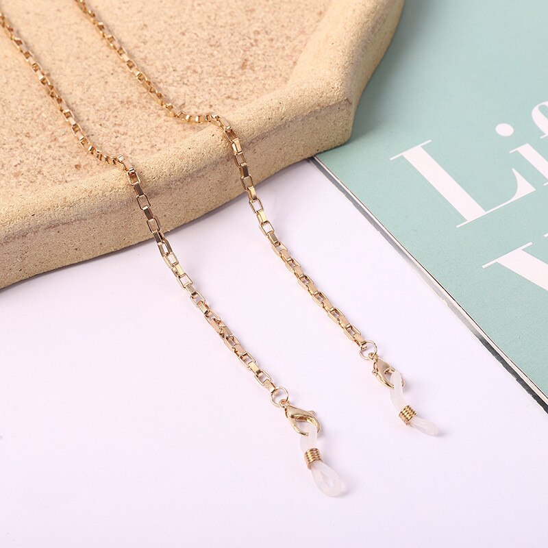 Glazen Strap Leesbril Opknoping Ketting Zonnebril Bril Holder Neck Cord Glazen Anti Metalen Ketting Twee Haken: 8