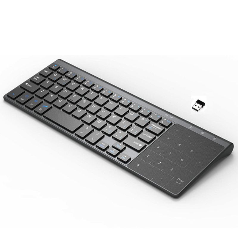 Small Wireless Computer Keyboard 2.4G Wireless Smart TV External Remote Keypad