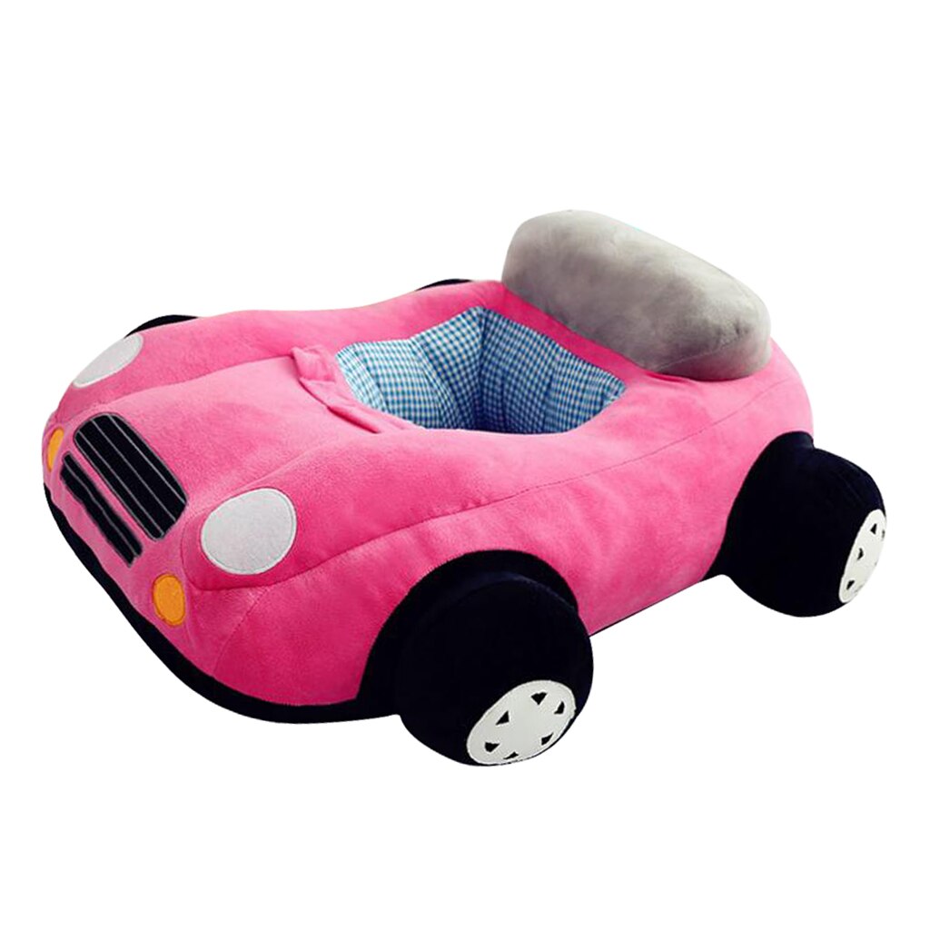 Sød bil børn læser siddepladser sofabetræk børn mini stol baby soveværelse legeværelse udstoppet legetøj: Lyserød