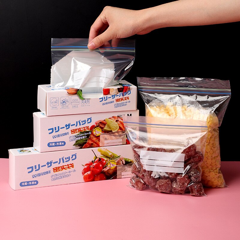 3 größen Silikon Lebensmittel Lagerung Reißverschluss Sperre Freie Kühlschrank Ziploc Lebensmittel Dichtung Tasche Wiederverwendbare Pochette Reißverschluss sperren Beutel