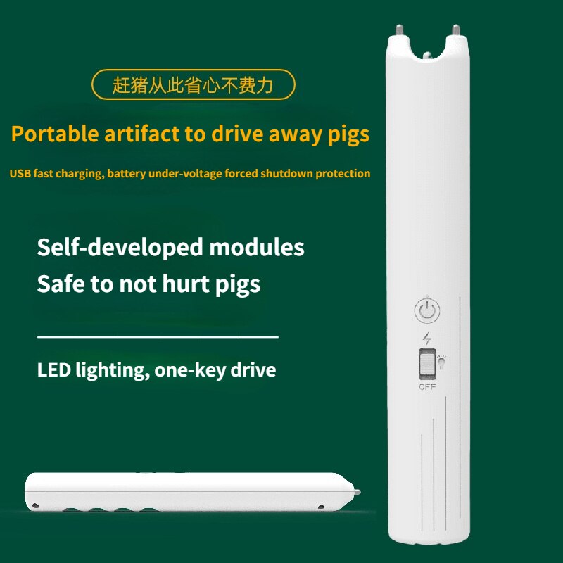 Draagbare Varken-Rijden Fokkerij Elektrische Pig-Rijden Artefact Elektrische Shock High-Voltage Pig Zweep Rijden Vee en Schapen
