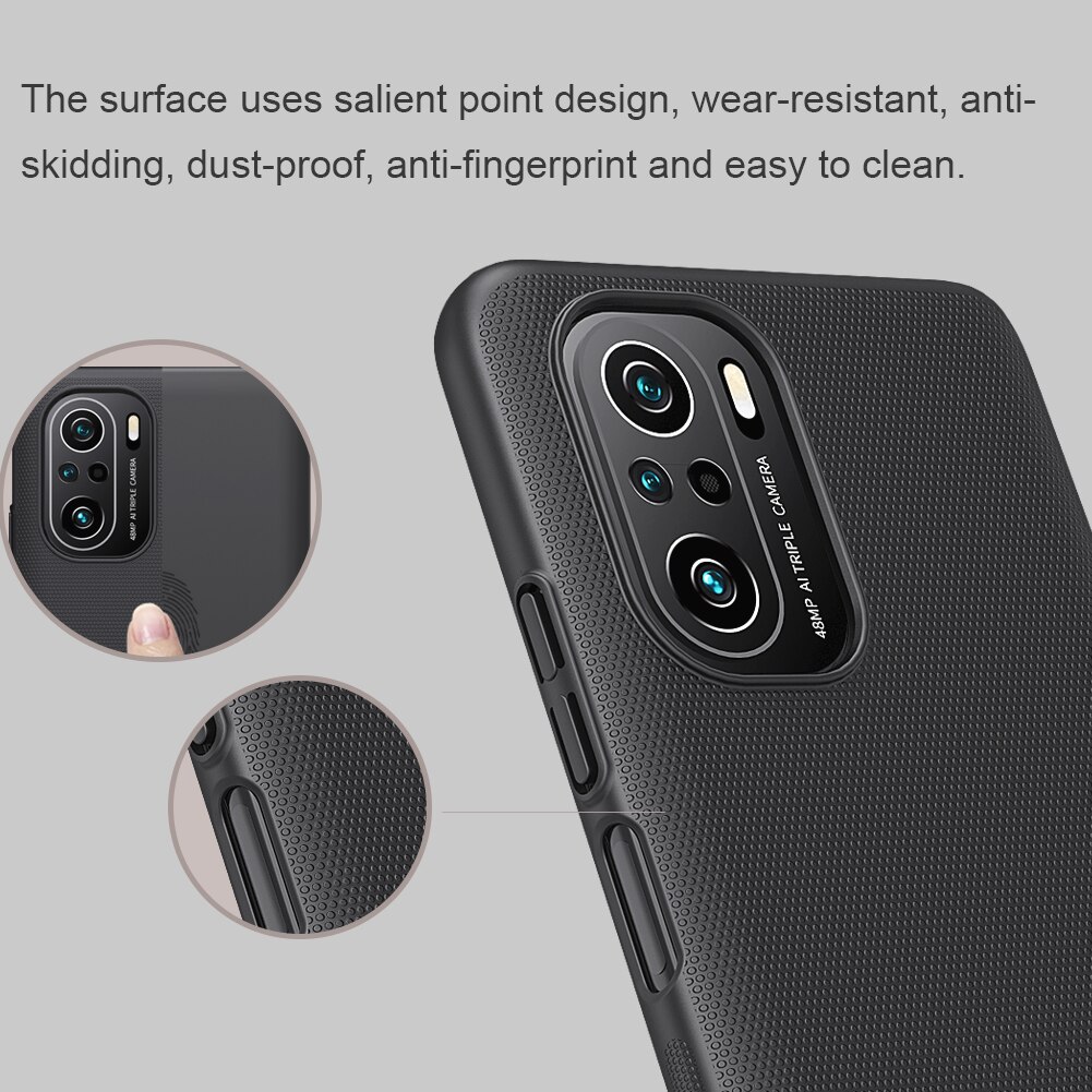 Nillkin Voor Xiaomi Poco F3 Case Super Frosted Shield Ultradunne Hard Pc Matte Bescherming Back Cover Voor Xiaomi poco F3 Case