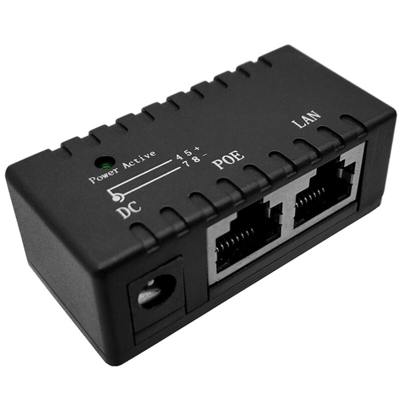 1Pc 1000Mbps 5V 12V 24V 48V/1A Poe Injector Power Splitter Voor Ip camera Poe Adapter Module Accessoires