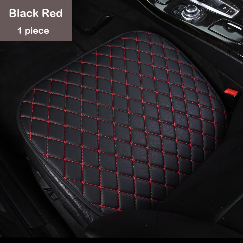 Pu Lederen Auto Stoelhoezen Interieur Onderdelen Auto Producten Universele Kussen Pads Voor Volvo S60 V40 V60 V90 XC40 XC60 XC90: Black Red (1PC)