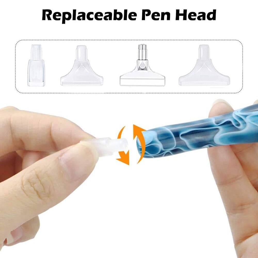 DIY 5D Diamond Painting Pen Kit Resin Diamond Art Pen Tools and Accessories Multifunctional Point Drill Tool Diamond Pen
