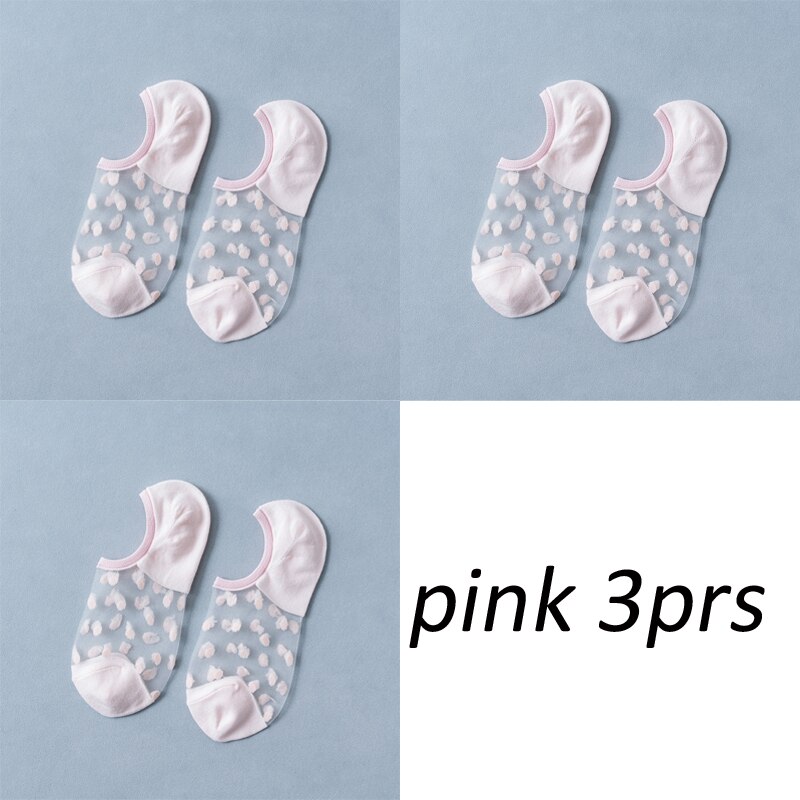 3 para/zestaw Lot moda Dot skarpetki dla dziewczynek kobiet skarpetki do chodzenia po domu Mix letnie kolory gładkie uczucie skarpetki podłogowe kolor oddychający Sox: set 5