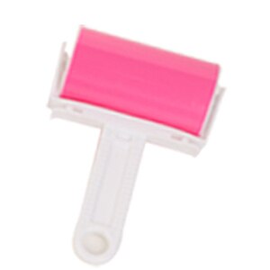 Herbruikbare Lijm Hair Remover Kleding Schoon Lint Roller Tapijt Reinigen Pluche Bont Borstel Dust Remover Cleaner: Roze