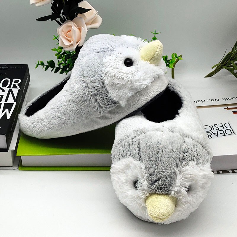 Pingwin kapcie futrzane drewno grunt buty mężczyźni kobiety kapcie zimowe niestandardowe kapcie domowe kapcie robić domu dzieci kryty